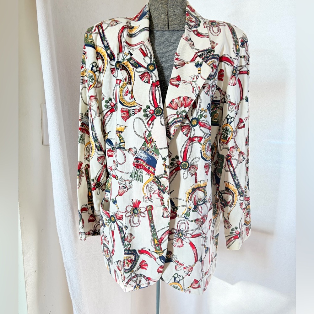 Vintage Claude equestrian vibes blazer